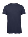 Heren T-shirt Triblend B&C TM055 Heather Navy